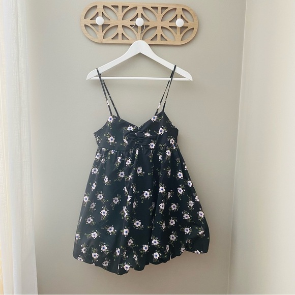 Free People Bubble Mini Dress Black Sz XS - Picture 3 of 11